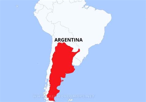 Mapa Físico De Argentina Geografía De Argentina