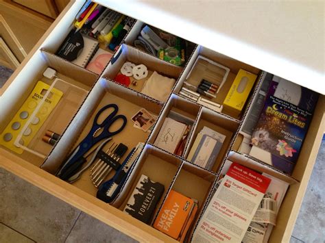 Diy Junk Drawer Organizer Customize Your Sizes And Organize Your Junk