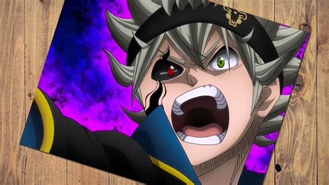 Drawing Asta From Black Clover Asta Demon Form Youtube