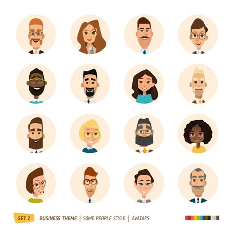 Avatars Set Stock Vectors Royalty Free Avatars Set Illustrations