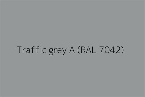 Traffic Grey A RAL 7042 Color HEX Code