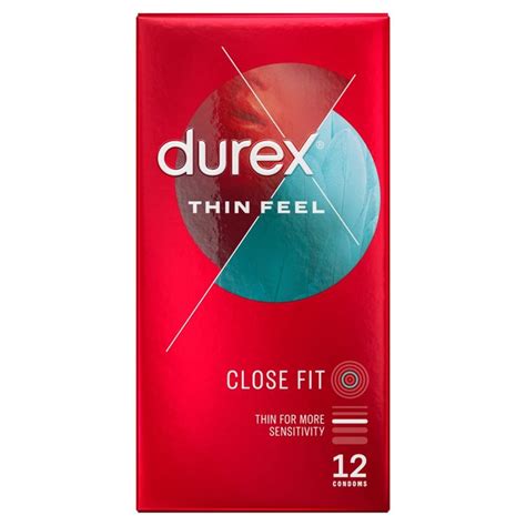 Durex Thin Feel Condoms Enhanced Sensitivity Close Fit Ocado