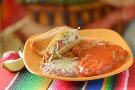 Colorful Mexican Food Plate Stock Image Image Of Gourmet Cuisine