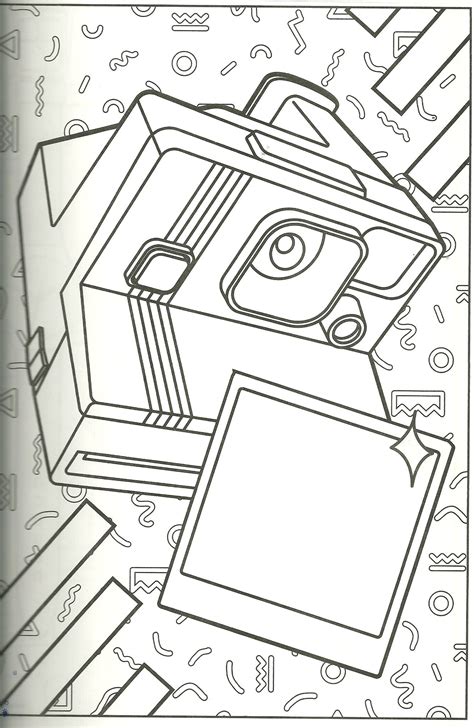 Polaroid Coloring Page I Have One Of These Cameras I Use Often