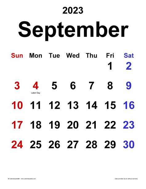 Printable Sept 2023 Calendar Mobila Bucatarie 2023