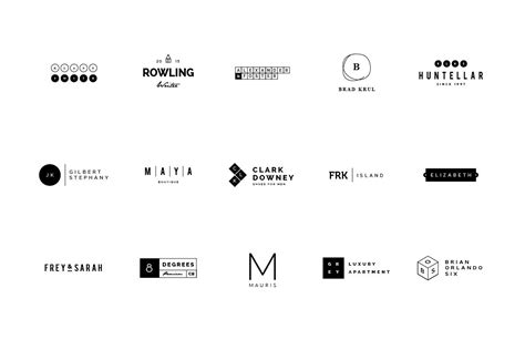 45 Minimalist Logos By Vuuuds On Creative Market Typo Logo Logo Fonts