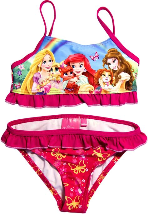 Disney Princess Official Girls Swimsuit 2 Pieces Age 3456years