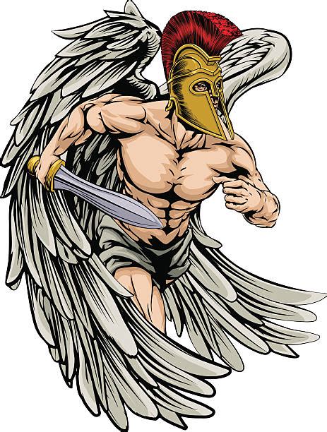 St Michael The Archangel Drawing Illustrations Royalty Free Vector