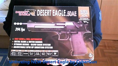 Airsoft New Desert Eagle Licensed By Cybergun Unboxing Youtube