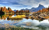 Beautiful Landscape with Mountains and Lakes with sky in Italy image ...