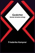 Gedichte; Sechste vermehrte Auflage by Friederike Kempner, Paperback ...