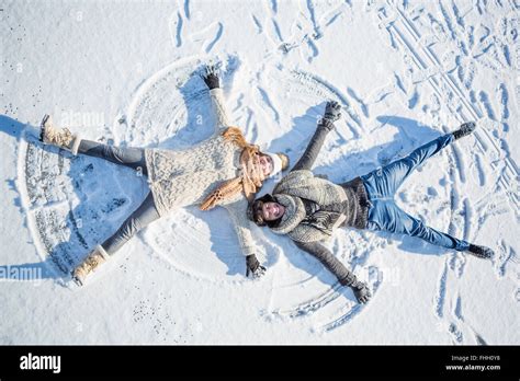 Snow Angel Adult Hi Res Stock Photography And Images Alamy