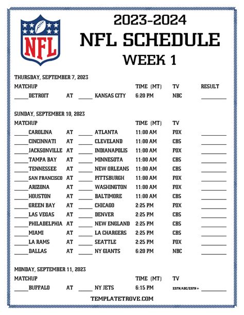 Nfl Schedule For Jan Th Image To U