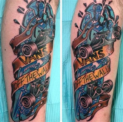 100 skateboard tattoos for men cool designs part two