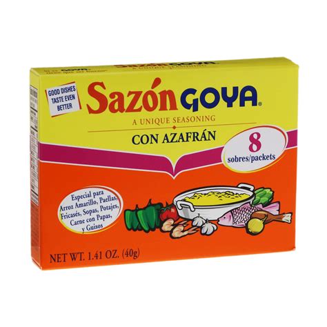 Goya Sazon Azafran Seasoning Shop Spice Mixes At H E B