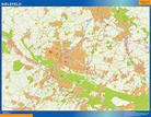 Stadtplan Bielefeld wandkarte bei Netmaps Karten Deutschland
