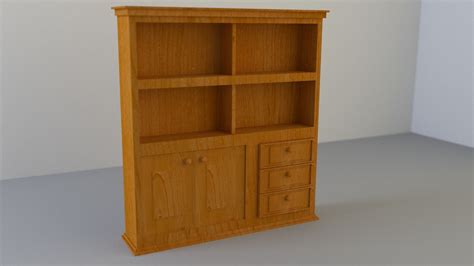 Available in most of files format including 3ds max, maya, cinema 4d, blender, obj, fbx. 3D model Wooden Book Shelf Architecture | CGTrader