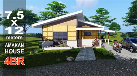 Half Amakan House Design 7x12 M 90 Sqm Youtube