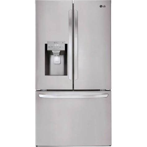 buy lg 22 1 cu ft french door counter depth refrigerator stainless steel only 2399 99