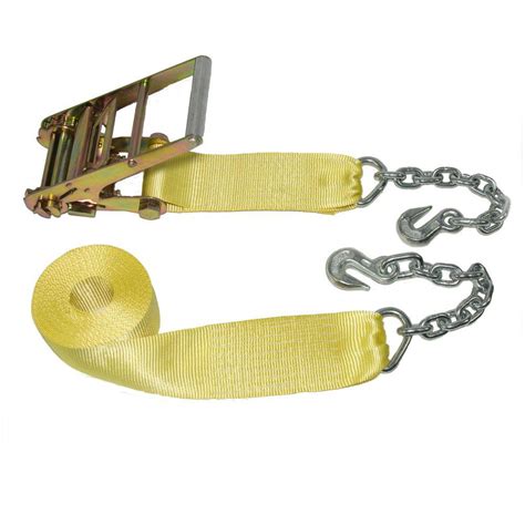 In order to properly use your ratchet straps, thread the strap through the mandrel. 4 in. x 27 ft. Industrial Ratchet Buckled Strap with 18 in ...