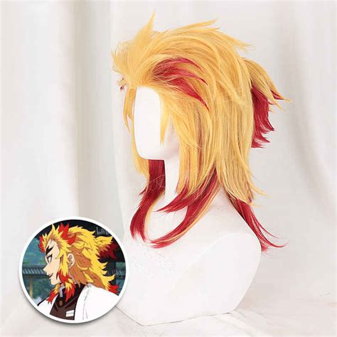 2560 x 1440 png 3372 кб. Demon Slayer Kimetsu no Yaiba Flame Hashira Rengoku Kyoujurou Wigs Yellow Hair-Takeroala