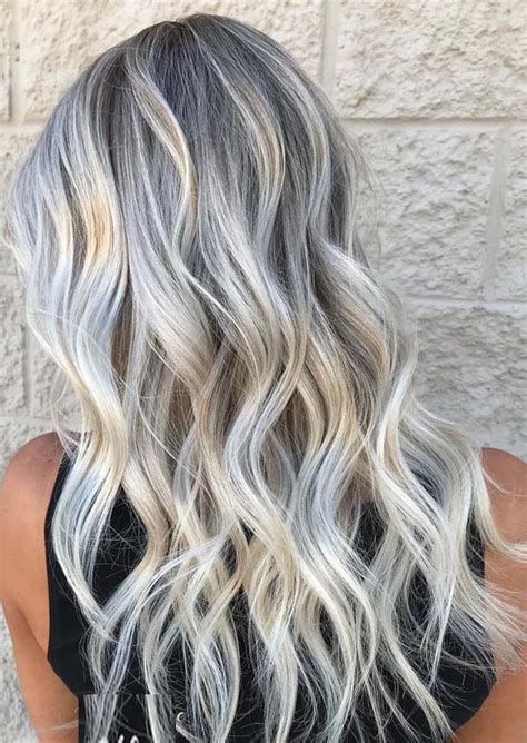 Adorable Grey Blonde Hair Color Ideas In