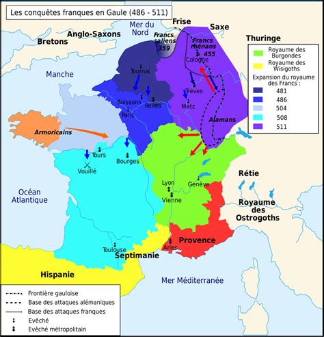 Les Conquêtes Franques En Gaule De 486 à 511