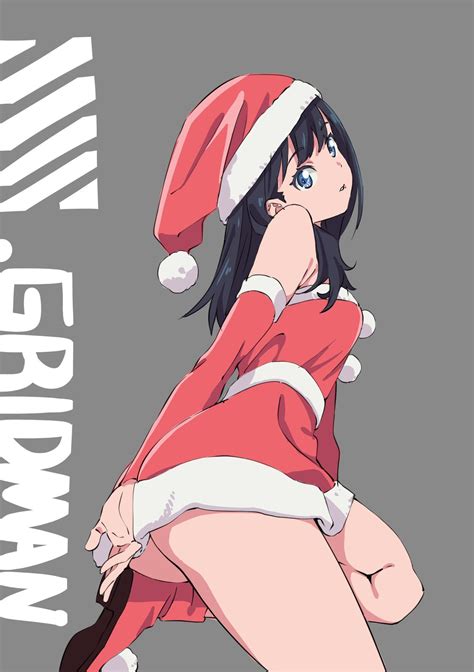 Christmas Ssss Gridman Santa Girl Anime Girls Takarada Rikka Anime Kengo Rare
