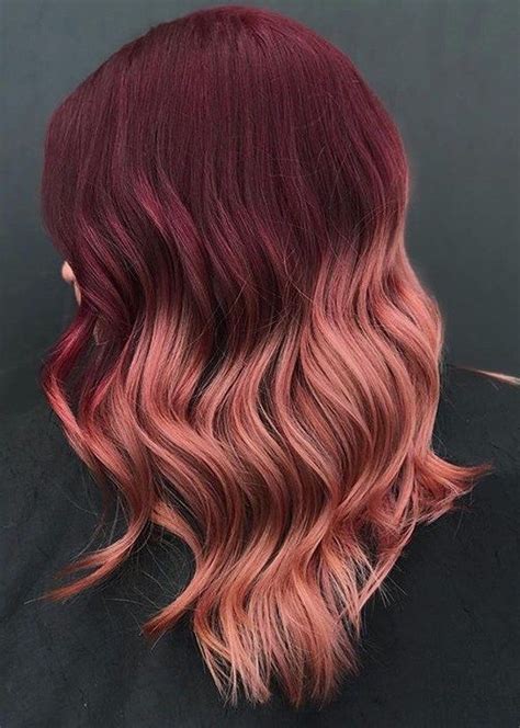 Beautiful Rose Ombre Hair Color Shades To Wear In 2019 Ombre Hair