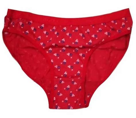 cotton ladies red printed panty size 34 at rs 31 piece in ahmedabad id 24890926348