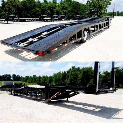 2023 Sun Country Tandem Axle 4 Car Sancrest Trailers Flatbed