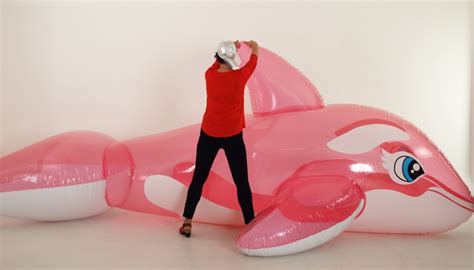 Huge Pink Transparant Whale 16 Feet5 Meter Shiny Pool Toy Big