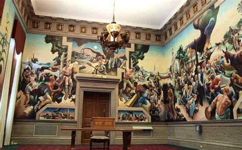 Mural In Missouri State Capital Painted By Mo Native Thomas Hart Benton