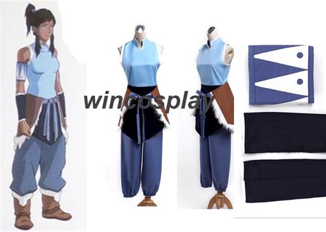 Avatar The Legend Of Korra Korra Katara Cosplay Costume Full Suit Any Size