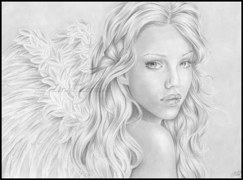 Angel Of Mine By Zindy On Deviantart Angel Sketch Angel Drawing