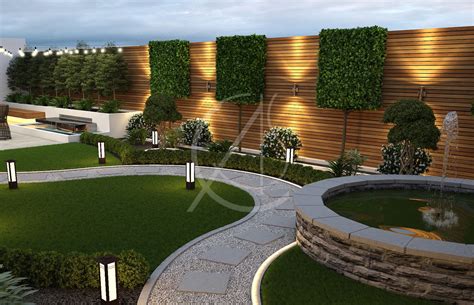 Gallery Of Curved Landscape Garden Design Comelite Architecture