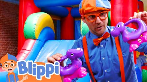 Blippi Visits Amys Playground And Learns Colours Educational Videos