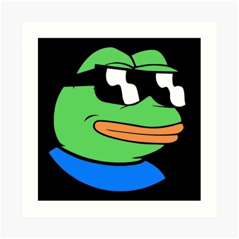Pepe The Frog Sunglasses Meme Art Print For Sale By Marhinmichael