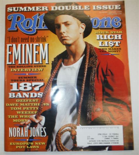 Rolling Stone Magazine Eminem And 187 Bands July 2002 031015r2 Ebay