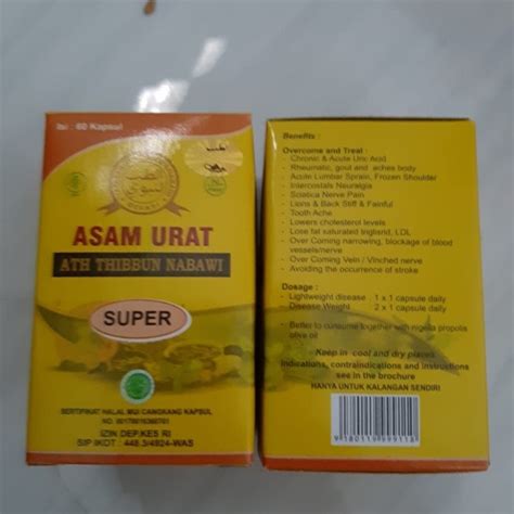 Obat Herbal Asam Urat Ath Thibbun Nabawi Super Lazada Indonesia