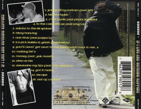 The company also aims to teach boxing and end gun violence. Gonzoe - If I Live And Nothing Happens: CD | Rap Music Guide