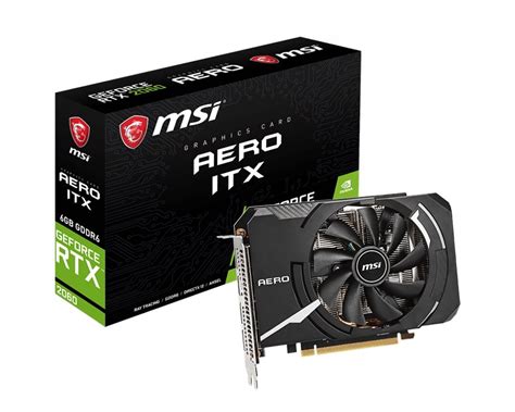 Msi Geforce Rtx 2060 Aero Itx 6g 6gb Gddr6 192 Bit Pci E 30 Desktop