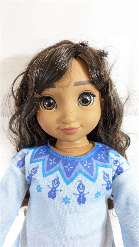 Ily Disney 18 Doll Black Hair Brown Eyes In Ily 4ever Elsa Inspired Dress Ebay