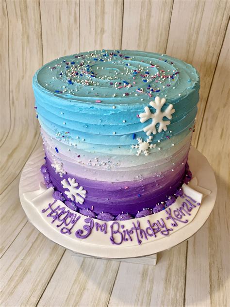 Simple Frozen Winter Birthday Cake Frozen Theme Cake Birthday Sheet