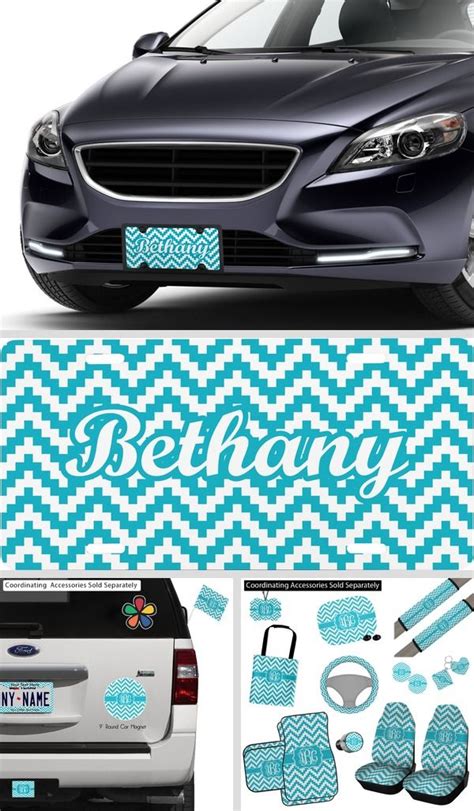 Pixelated Chevron Front License Plate Personalized License Plate