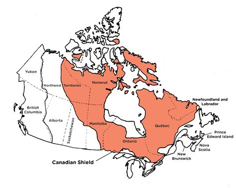 Map Canadian Shield Get Map Update