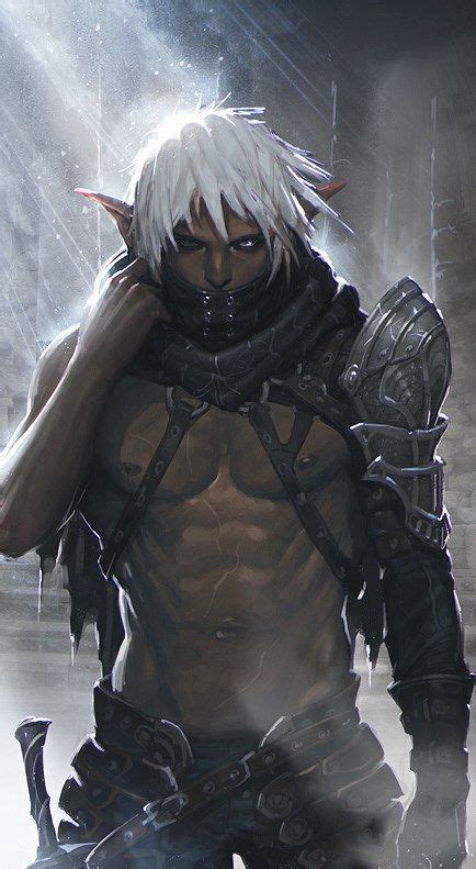 Dark Elf From Mabinogi Duel More Fantasy Male Fantasy Warrior Dark