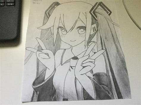 My Hatsune Miku Drawing I Did Instead Of Attending Class Rhatsune