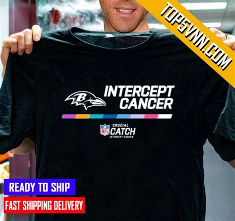 Limited Edition Intercept Cancer Baltimore Ravens 2022 Nfl Crucial