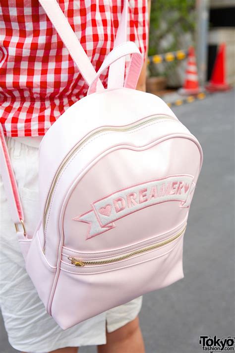 Harajuku Cute Styles W Gingham Cherry Print Strawberries And Flowers Tokyo Fashion